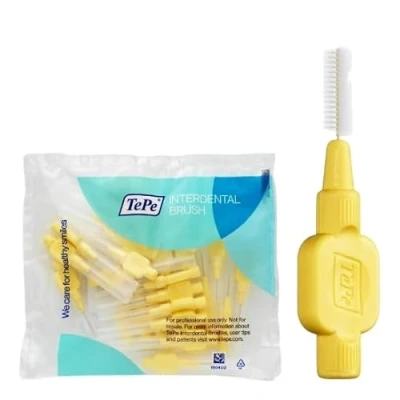 Immagine di TEPE X Soft Spazzole interdentali 0, 7 mm, confezione da 25 pezzi, colore: Giallo chiaro (1117)