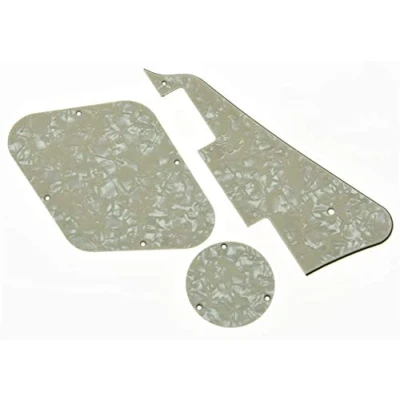 Immagine di Dopro Perla invecchiata LP Pickguard &amp; Piastra Posteriore Interruttore Cavità Copre per Epiphone Les Paul