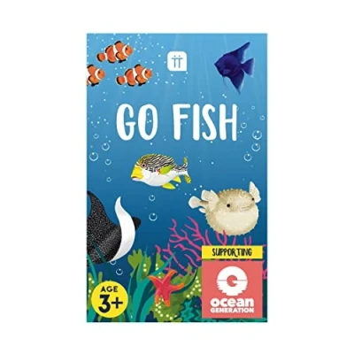 Immagine di Talking Tables Gioco di carte Go Fish per bambini viaggio a scatto e famiglie con file educativi oceanici