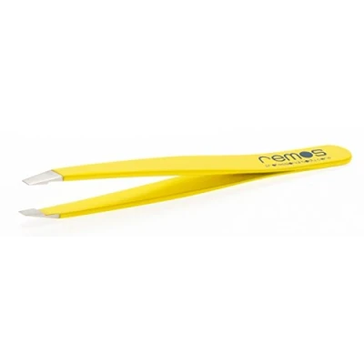 Immagine di REMOS Mini pinzetta per sopracciglia, realizzata a mano, in acciaio inox giallo