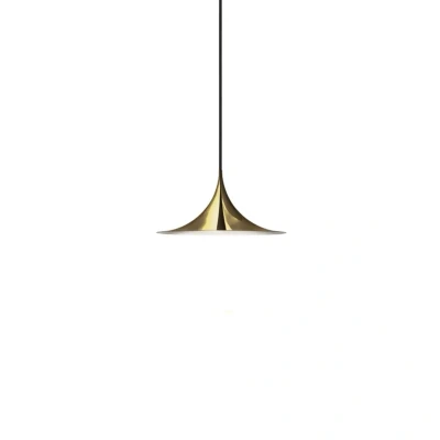 Immagine di Gubi Lampada a sospensione Semi, Ø 30 cm, ottone lucido