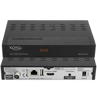 Immagine di Decoder Digitale Terrestre HD XORO HRM 7670 Pvr Dual Tuner DVB T2/C Hevc H.265 10 bit Nuovo Standard