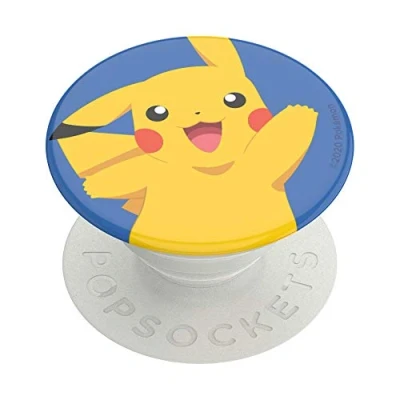 Immagine di PopSockets: PopGrip Supporto e Impugnatura per Telefoni Cellulari Tablet con un Top Intercambiabile Pokémon Pikachu Knocked