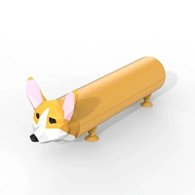 Immagine di Batteria Esterna Power Pet Caricabatterie Portatile per Smartphone Bank 4800mAh Carica 2 Batterie Ricarica Rapida 2A Soft Touch Corgi MOB