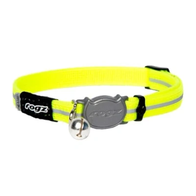 Immagine di Rogz Collare Alleycat, Nylon, Yellow, 3/8&quot; Small