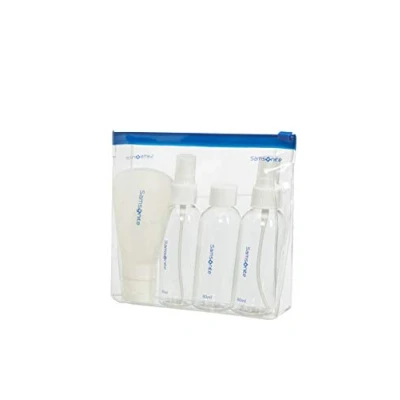 Immagine di SAMSONITE Global Travel Accessories Bottle Set Pack Of Four Organizer per valigie 17 centimeters 1 Trasparente (Translucent)