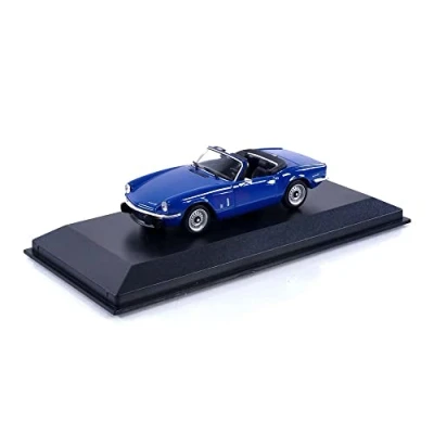 Immagine di MAXICHAMPS 940132531 Triumph Spitfire Mkiv 1972 Blue Auto in miniatura da collezione, scala 1:43, colore: blu