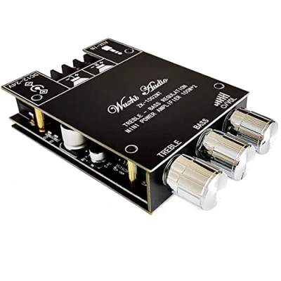 Immagine di WANGCL Scheda Amplificatore Bluetooth HiFi Stereo 2.0 TPA3116D2 2x100W Modulo Audio Controllo Bassi e Alti di Potenza Digitale Circuito Blue Tooth 5.0 AMP a Doppio Canale