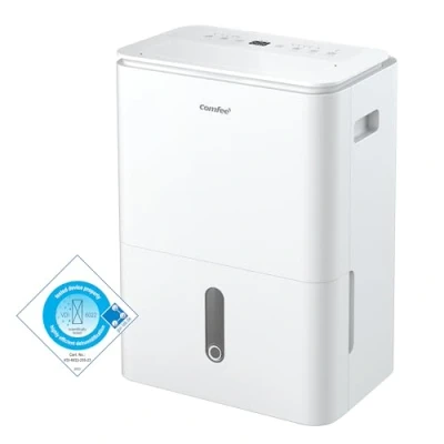 Immagine di COMFEE Deumidificatore Easy Dry 16L/giorno, 4 modalità, umidificatore d&#039;aria collegato, serbatoio 3L, asciugacapelli, funzione swing, per camera da 32㎡/80m3