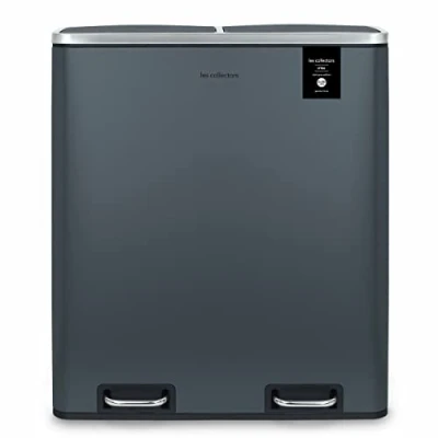 Immagine di Les Collectors N906 Pattumiera per raccolta differenziata, Capacità 2x30L,Chiusura silenziosa,Secchi interni rimovibili,Pratico, Resistente,Design elegante