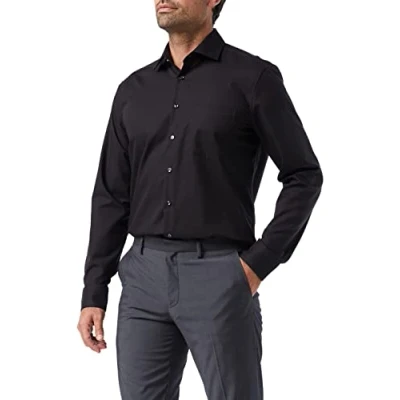 Immagine di Seidensticker Modern FIT KENT Camicia, Uomo, Taglia: 47, Black