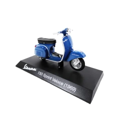 Immagine di OPO 10 Collezione Scooter in Miniatura 1/18 Compatibile con Piaggio Vespa 150 Sprint Veloce Blu 1969 Ves0025