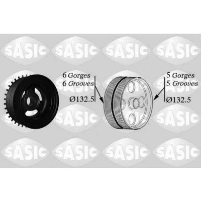 Immagine di SASIC 2156068 Puleggia Albero Motore FORD: Focus 2, 2 Kombi, C Max, VOLVO: V50, C30