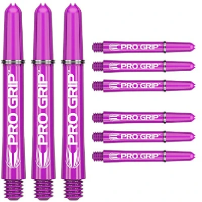 Immagine di Target Darts 3 x Sets of Viola PRO Grip Albero Medio 9 in Totale