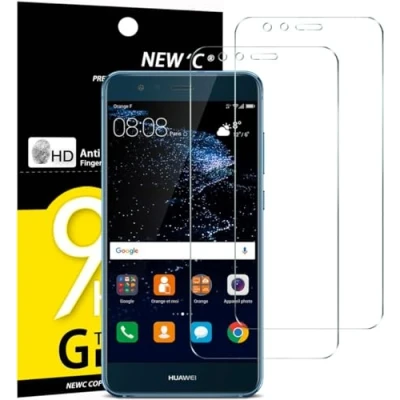 Immagine di NEW&#039;C 2 Pezzi, Vetro Temperato per Huawei P10 Lite, Pellicola Prottetiva Anti Graffio, Impronte, Senza Bolle, Durezza 9H, 0,33mm Ultra Trasparente, Resistente