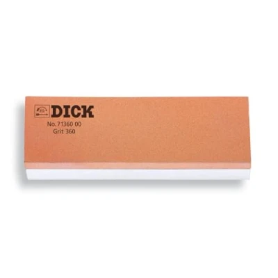 Immagine di F. DICK Pietra abrasiva per coltelli (360, grana 1000, base di appoggio, supporto angolare)