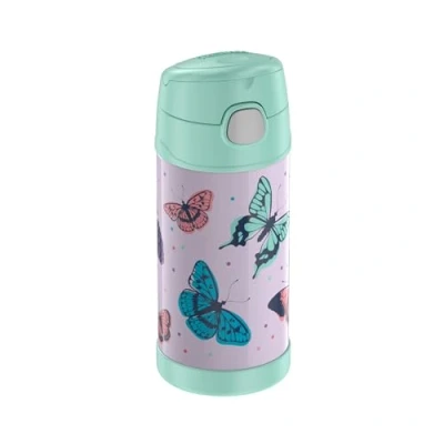 Immagine di Thermos Funtainer Bottiglia con cannuccia a forma di farfalla, 0,35 l