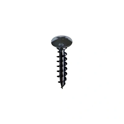 Immagine di 200 viti Panelvit FC, testa tonda larga a colletto, PZ2, D. 5 x 40 mm, neroPLUS, lubrificata.