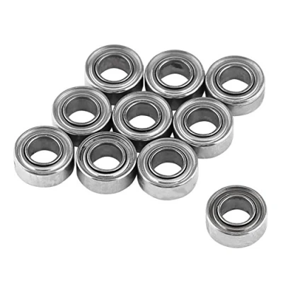 Immagine di Cuscinetti a Sfera, 10 Pezzi MR63ZZ Mini Cuscinetto Sfere in Acciaio Doppio Scudo Rumore Basso 3x6x2.5mm per Stampante 3D, Modellismo