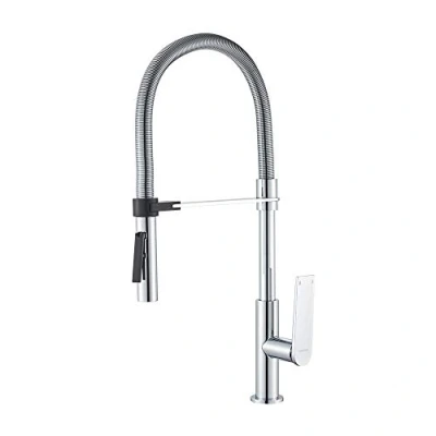 Immagine di GRIFEMA LYON G14001 Rubinetto Cucina con Bocca Molto Alta (59CM), Miscelatore per Lavello Doccetta Estraibile Professionale (G3/8 Pollici), Modalità spray a due funzioni, Cromo