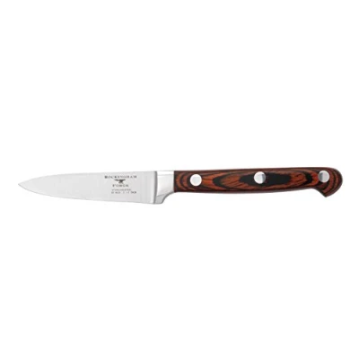 Immagine di Rockingham Forge Coltello spelucchino Essentials Serie 8000 da 3,5 con manici classici rivettati in Pakkawood e costruzione a codolo pieno, lame acciaio inox