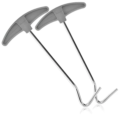Immagine di com four® 2X Estrattore picchetti per Una Facile rimozione di pioli, Ganci e pioli Accessori Tende da Campeggio Esterno (Plastica 2 Pezzi)