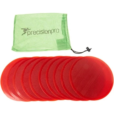 Immagine di Precision Dischetti indicatori Piatti e Rotondi, Accessorio per Allenamento, Rosso (Rosso), 21 cm