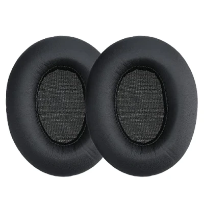 Immagine di kwmobile 2X Cuscinetto Cuffie Compatibile con TaoTronics BH060 Pad Cuscinetti Ricambio Over Ear Simil Pelle Nero