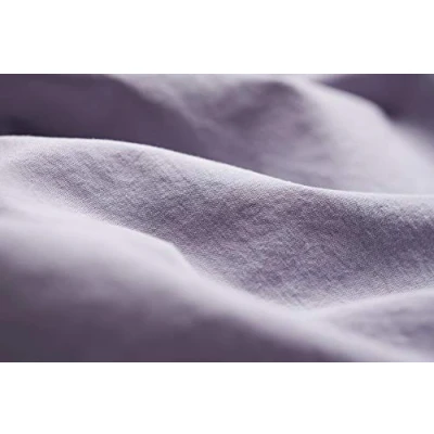 Immagine di L1NK STUDIO Federe Cuscini Letto Cotone 45x155 per Letti di 135 cm (100% Cotone) (Percalle 200 Fili) Lavanda