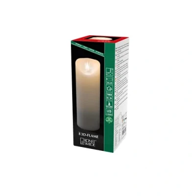 Immagine di Konstsmide 1833 100 LED con candela di cera Bianco caldo (Ø x A) 7.5 cm 20.5