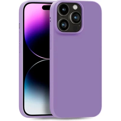 Immagine di MyGadget Cover per iPhone 14 Pro Max Custodia Protettiva in Silicone Morbido Case TPU Flessibile Ultra Protezione Antiurto &amp; Antigraffio Viola Scuro