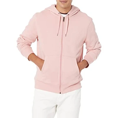 Immagine di Amazon Essentials Felpa con Cappuccio e Cerniera Integrale in Pile (Disponibile nelle Taglie Big &amp; Tall) Uomo, Rosa, M