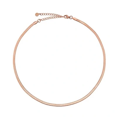 Immagine di GD GOOD.designs EST. 2015 catena a serpente da donna collana piatta senza pendente in argento, oro, oro rosa I (3 cm di larghezza)