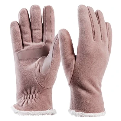 Immagine di Isotoner Guanti in Pile Elasticizzato, Rosa Chiaro Riciclato e Smartdri, Etichettalia Unica Donna