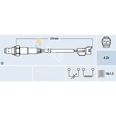 Immagine di FAE 77296 Sonda lambda di regolazione SUZUKI: Jimny SUV, Grand Vitara 1 SUV
