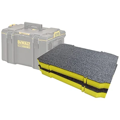Immagine di Shadow Foam ToughSystem 2.0 inserti in schiuma per cassetta degli attrezzi DeWalt 2.0, confezione doppia, cassette