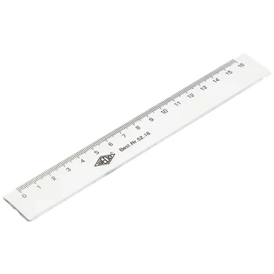 Immagine di Wedo 5216 Righello in Plastica, 16 Cm, Trasparente