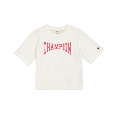 Immagine di Champion Graphic Crewneck Tshirt con stampa white/multicoloured per bambini, Taglia: 114/119, White/multi coloured