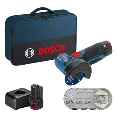 Immagine di Bosch GWS 12V 76(2xGBA2.0Ah,GAL12V 20) 06019F200C Smerigliatrice angolare a batteria 76 mm 12 V