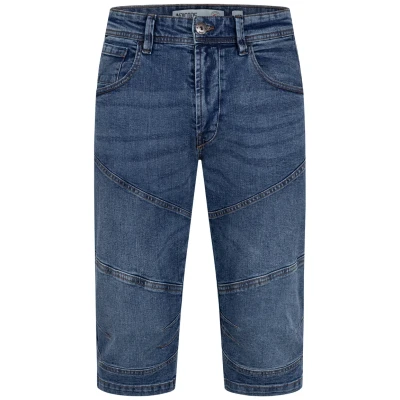 Immagine di Indicode Uomini Fortune Jeans Shorts Pantaloncini 3/4 Used Look Medium Indigo XL