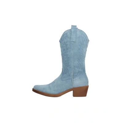 Immagine di Elara Stivali da Cowboy Donna Motociclista Chunkyrayan 301 A32S Blau Suede 39
