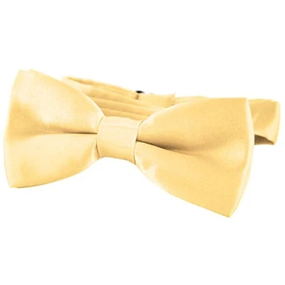 Immagine di DonDon Papillon bambino e Ragazzo Ragazzi annodato regolabile 9 x 4,5 cm effetto seta lucido coloro oro