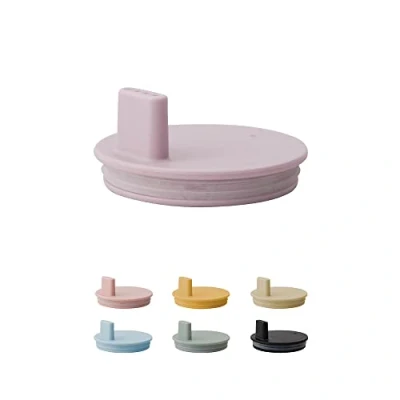 Immagine di Design Letters Coperchi in vetro Tritan per bambini tazze da caffè Sippy Cup Lavastoviglie/Adatto al microonde Senza BPA BPS coperchio colorato opaco con anello silicone