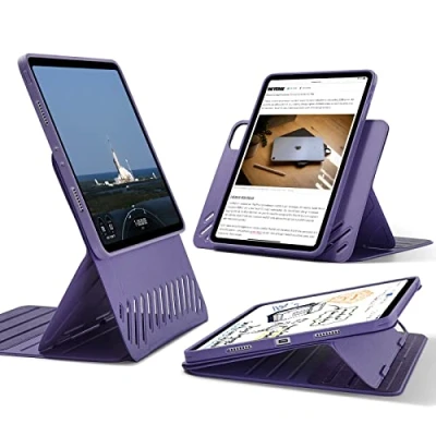 Immagine di ESR Cover per iPad Pro 11 4a/3a (2022/2021), Protezione Robusta, Custodia Magnetica Staccabile, Supporto Verticale e Orizzontale Regolabile con Vista Sullo Schermo Rialzato, 9 Angoli di Supporto, Blu