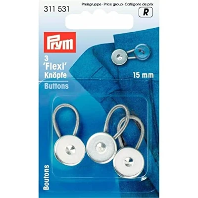 Immagine di Prym Flexi Buttons, Argento, Silver, 15 mm