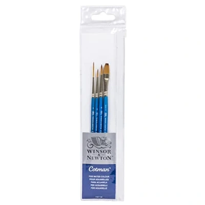 Immagine di Winsor &amp; Newton Cotman&quot;pennello manico corto (confezione da 4)