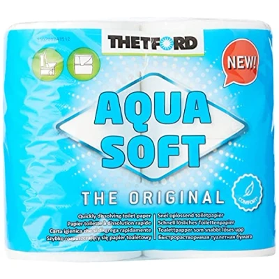 Immagine di Thetford 202240 Carta igienica, Bianco, Pack 4 Rotoli