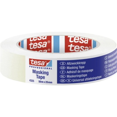 Immagine di tesa STANDARD 04325 00001 01 Nastro crespato tesa® Professional Beige (L x L) 50 m 25 mm 1 pz.