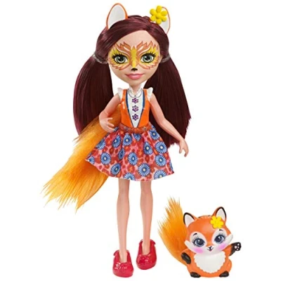 Immagine di Enchantimals Felicity La Volpe con Amico Cucciolo Giocattolo per Bambini, Multicolore, DVH89