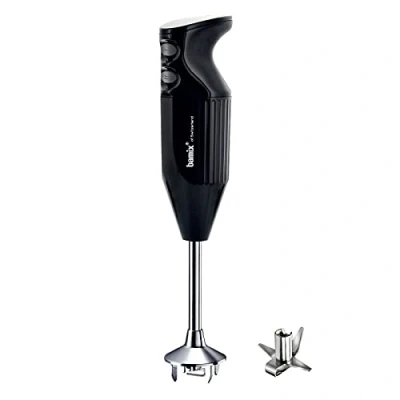 Immagine di bamix Frullatore a immersione acciaio M160 ONE incl. lama multiuso in inox, 160 watt, 2 velocità, Made Switzerland, Nero